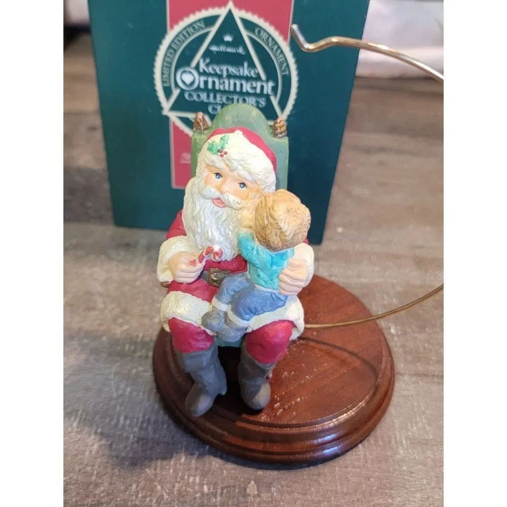 Hallmark 1991 secrets for Santa AS IS ornament Xmas decor